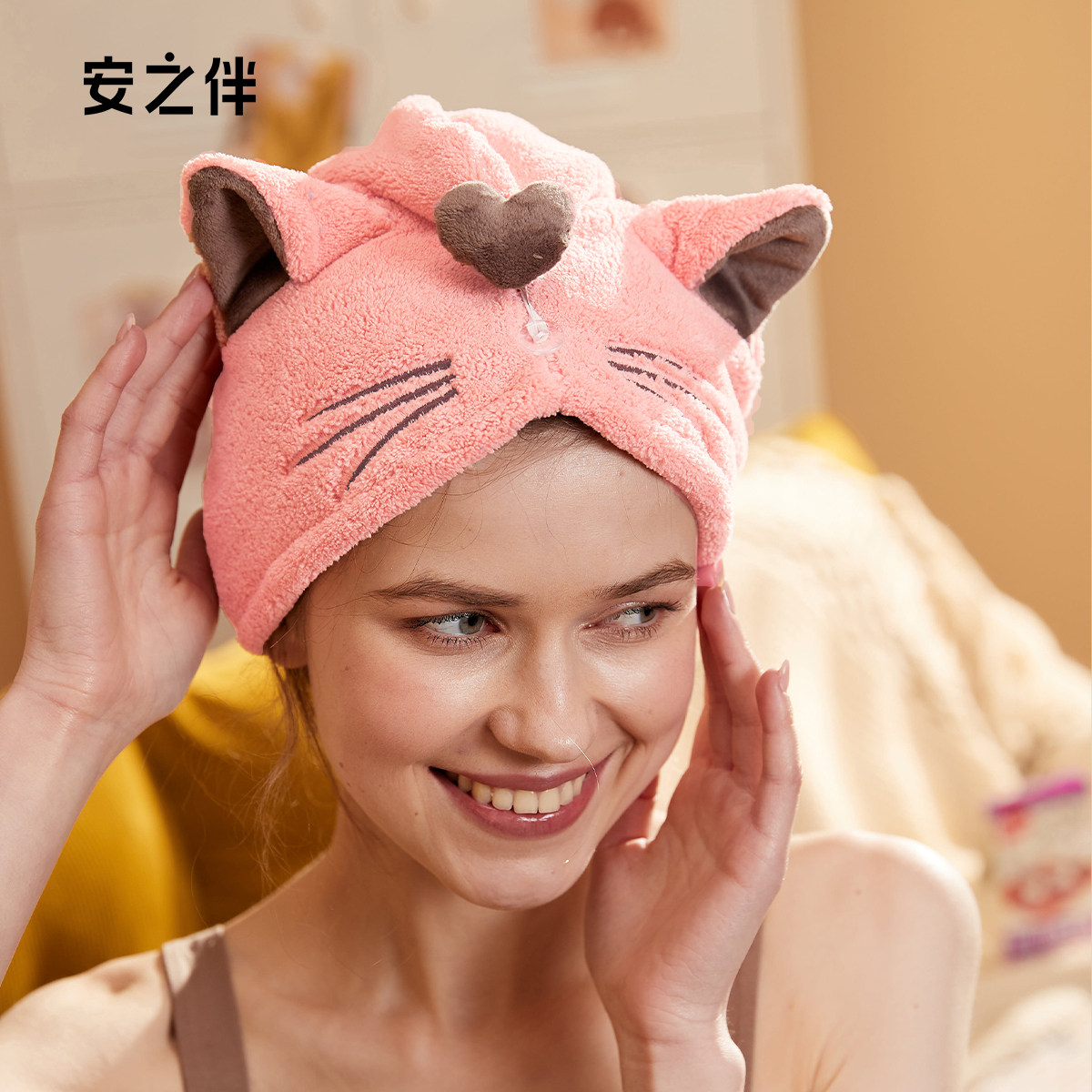 安之伴干发帽女吸水加厚2023新款包头巾洗头超强速干毛巾浴帽可爱,居家布艺,干发毛巾,淘宝优惠券,粉丝福利购,淘宝优惠卷