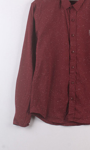 出口单薄款男装修身版AS全棉通勤长袖翻领衬衫纯色简约休闲衬衣