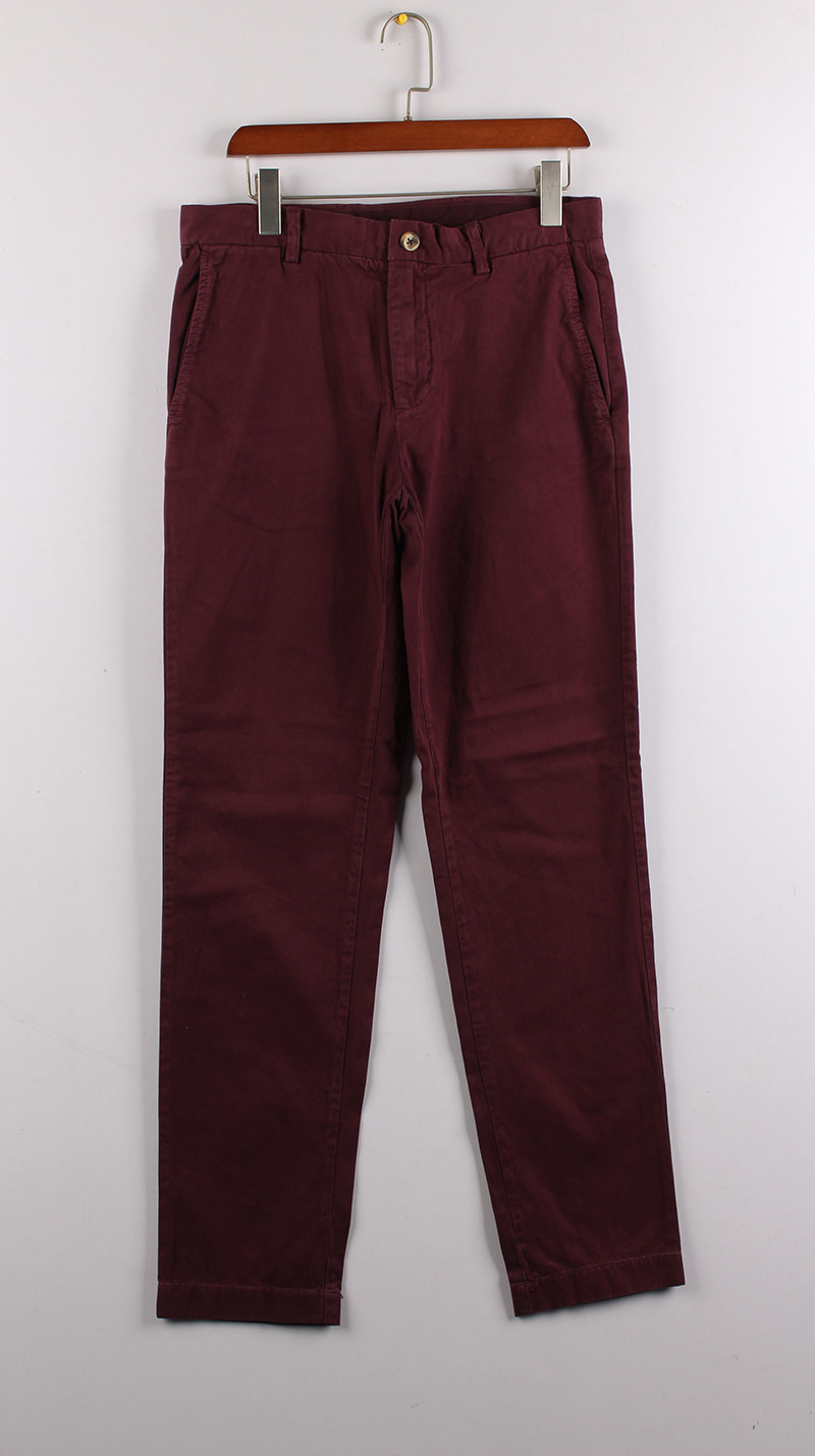 春秋单品BB大码男装通勤全棉简约纯色修身直筒版微弹休闲长裤9