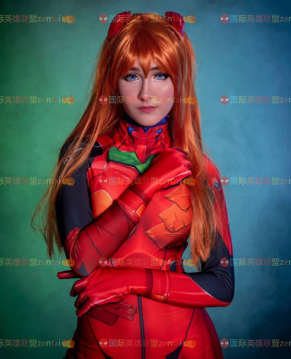 动漫游戏福音战士连体紧身衣EVA Asuka Langley Cosplay扮演服