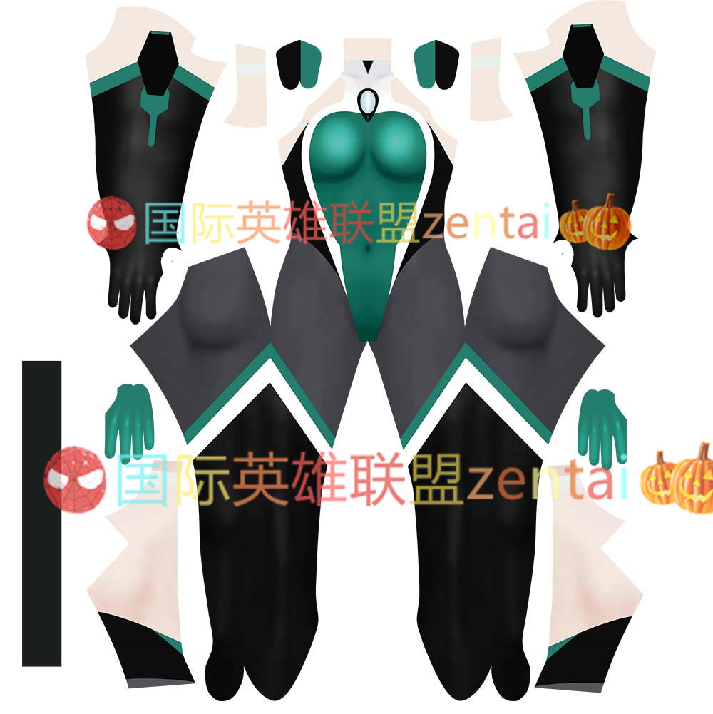款星月超能女-神霍尔海雅黑暗侵袭光之战姬Cosplay扮演连体紧身衣