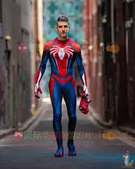 Adult and Kidsren Anime Movie Game Spiderman Cos Men's Ps4 Spider-Man Suit One-Piece Bodysuit