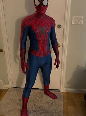 成人儿童超凡2蜘蛛侠战衣Cosplay连体紧身衣服万圣节zentai套装