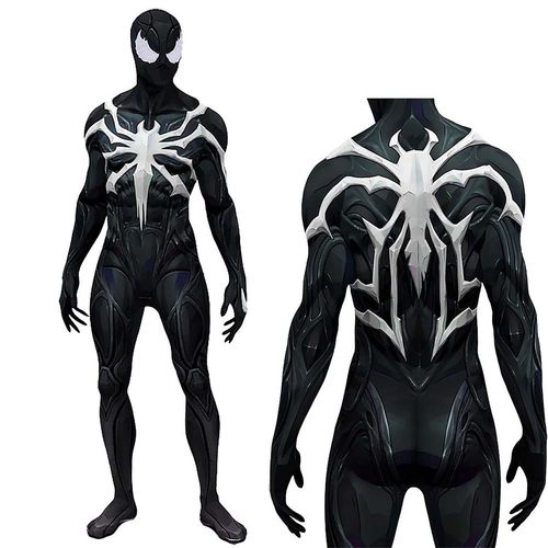 漫威争锋毒液蜘蛛侠连体紧身衣Rivals Venom Spiderman Cosplay服