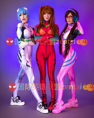 新世纪福音战士EVA战士 Cosplay连体紧身衣角色扮演Zentai套装
