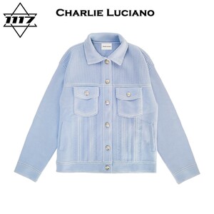Charlie Luciano羊毛外搭开衫cl复古温柔慵懒风2021新款外套女宽