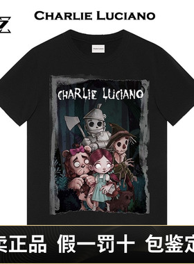 Charlie Luciano绿野仙踪cl暗黑童话男女情侣潮牌半袖短袖T恤tee