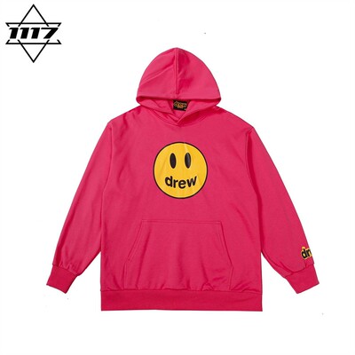 市面最顶版drew连帽卫衣笑脸帽衫