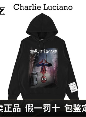Charlie Luciano蜘蛛侠cl暗黑童话男女情侣潮牌圆领上衣卫衣帽衫