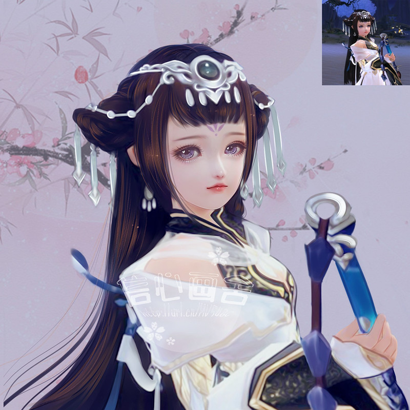 剑三天刀重制游戏转手绘头像游戏截图图片剑网三漫画设计手机壁纸