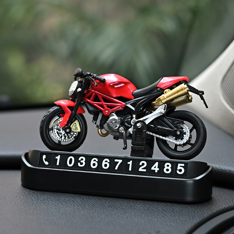 创意临时停车号码牌车载专用磁吸数字挪车电话牌汽车装饰模型摆件