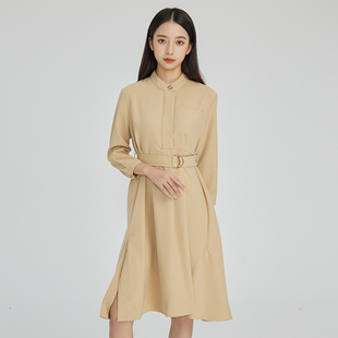 oldcolour优质收腰显瘦A字连衣裙2022冬季新款气质感时尚长裙女