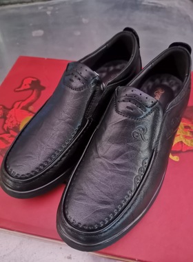 皇家皮匠新款真皮休闲皮鞋男士头层牛皮软底软面爸爸鞋中老年鞋子