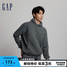 【断码优惠】Gap男女装秋冬LOGO碳素软磨抓绒卫衣情侣装807077