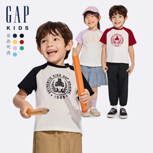 Gap男幼童撞色短袖T恤