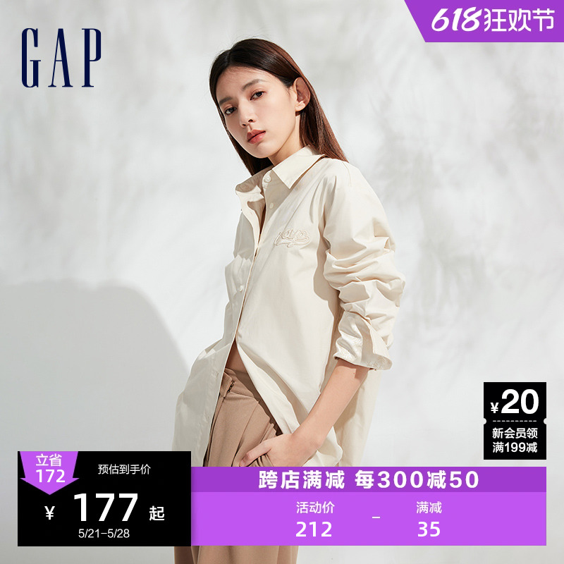 Gap女装时尚通勤长袖衬衫