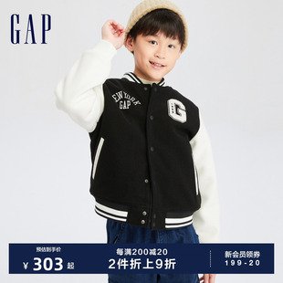 LOGO时尚 Gap男童春秋季 合身运动棒球服儿童装 飞行员夹克786430