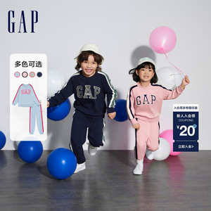 Gap男幼童LOGO运动卫衣卫裤套装