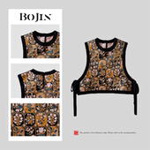 复古提花织锦 国风真丝宋锦马甲老钱风女装 黄鹂 原创马夹新中式