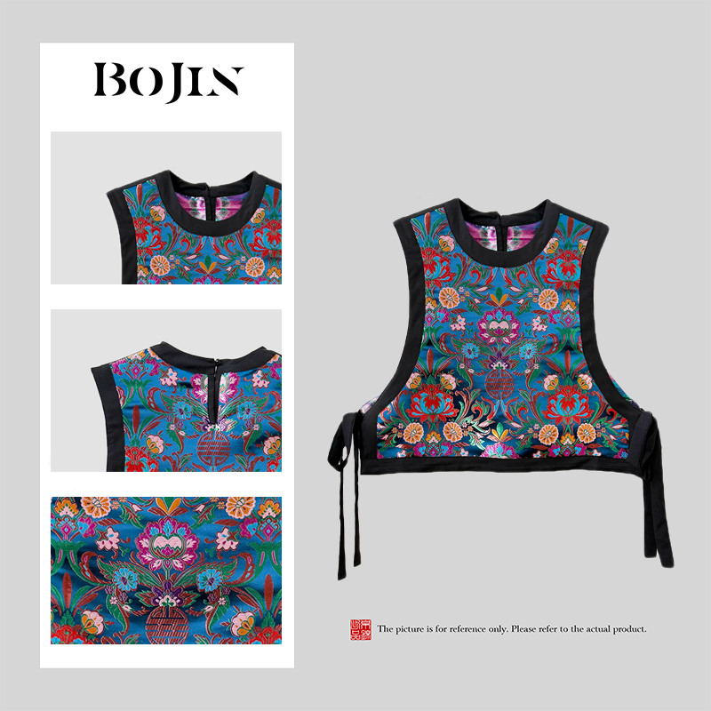 繁花新中式国风马甲宋锦马夹