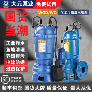 大元无堵塞污水泵抽粪潜污泵正品