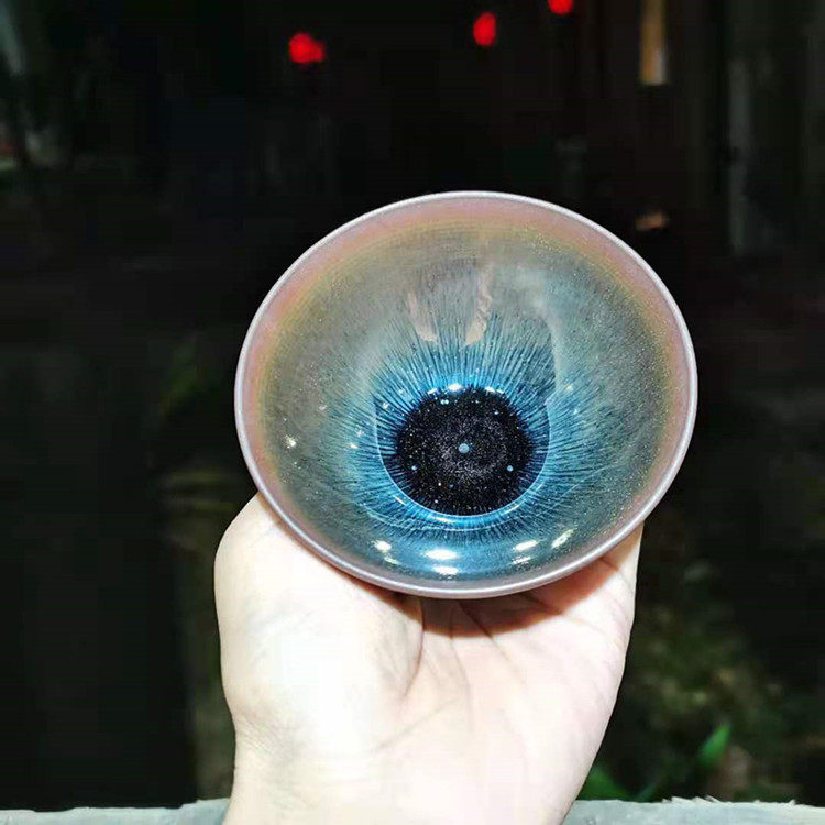 建盏茶具龙窑柴烧主人杯