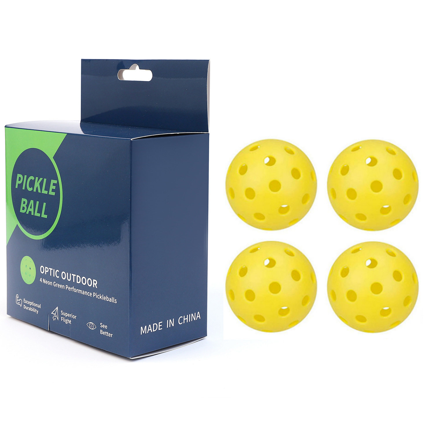 匹克球74mm40孔彩盒装 塑料PE硬户外威浮洞洞球 Pickleball Ball,运动/瑜伽/健身/球迷用品,匹克球,淘宝优惠券,粉丝福利购,淘宝优惠卷