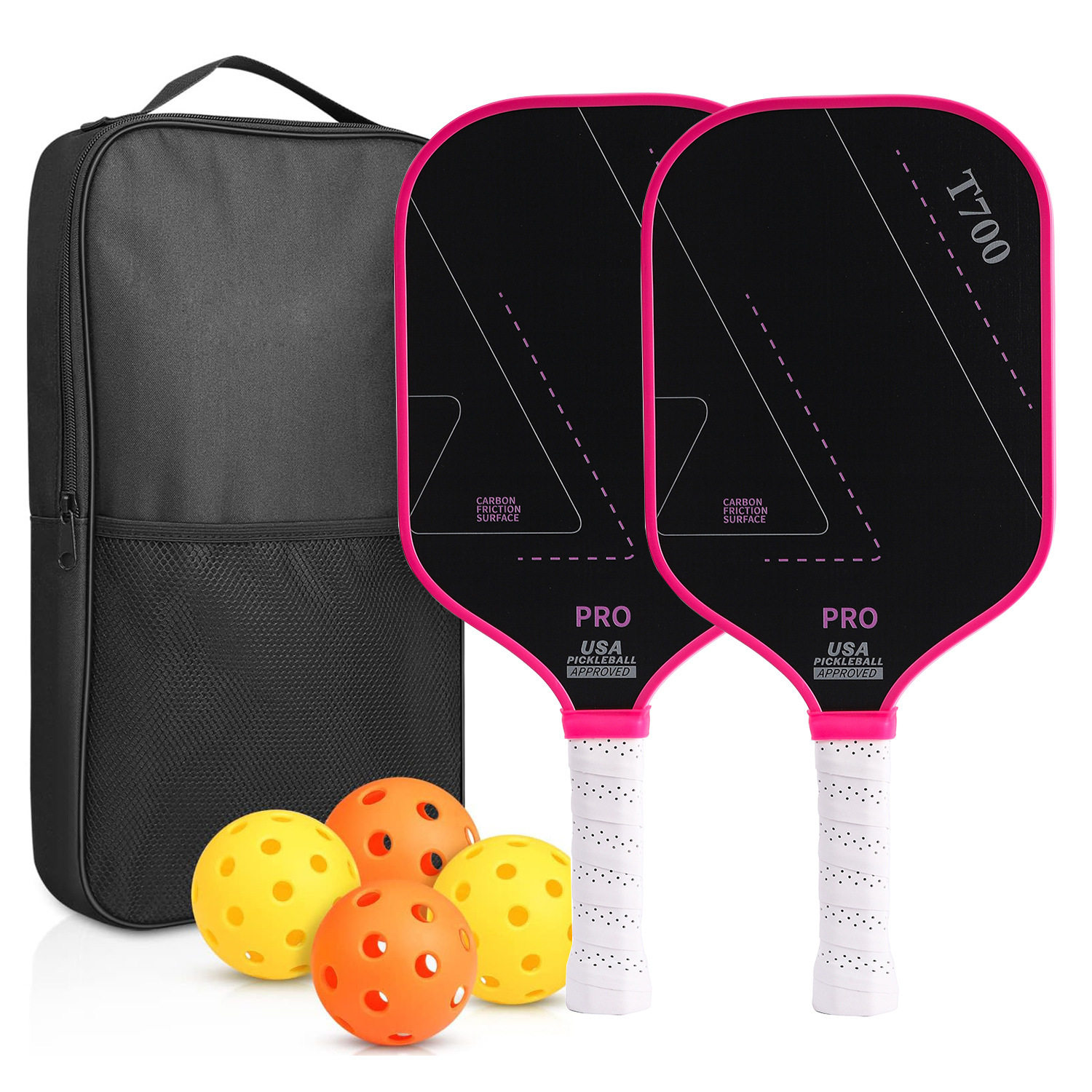 T700全碳纤维磨砂匹克球拍碳素石墨蜂窝板户外运动礼品Pickleball,运动/瑜伽/健身/球迷用品,匹克球拍,淘宝优惠券,粉丝福利购,淘宝优惠卷