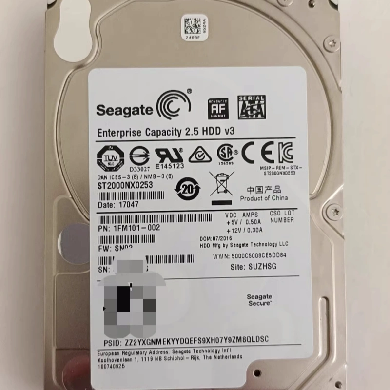 DELL希捷 ST2000NX0253 2TB 2.5寸 7.2K 128M 12GB SATA 企业级