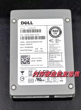 DELL 989R8 J19XM 800G 2.5寸 SAS SSD 12Gb 固态 服务器硬盘