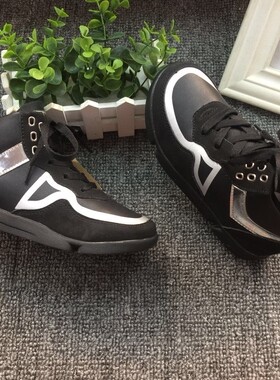 沙龙岛 时尚韩版潮流黑色 男童童鞋运动鞋加绒高帮鞋BD6D7787