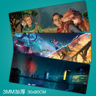 双影奇境Split Fiction游戏周边电脑键盘桌垫超大电竞锁边鼠标垫
