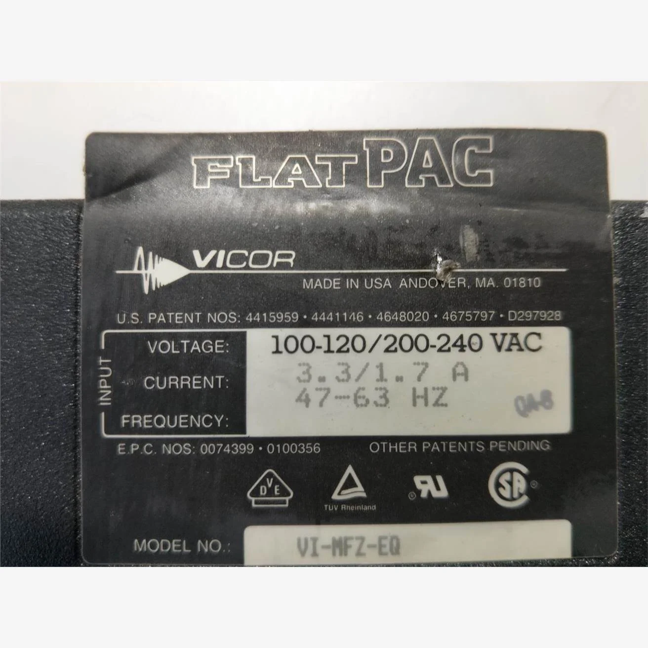 非实价议价议价美国VICOR公司 FlatPAC VI-MFZ-EQ 100-120/200-24