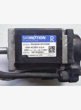 非实价议价议价洋伺服电机R2AA04010FXH00 100W AC200V 拆机现货