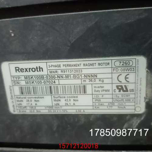 议价【议价】力士乐电机MSK100B-0300-NN-M1-BG1-NN【美嘉】议价