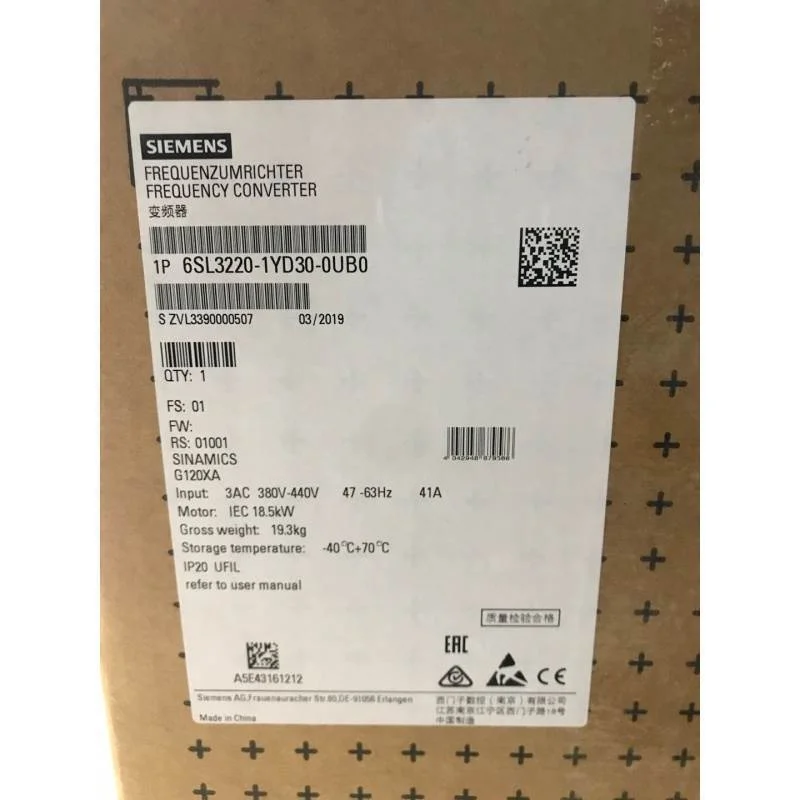 非实价议价议价6SL3220-1YD30-0UB0/OUBO18.5kW三相G120XA变频器