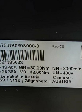 非实价议价议价8LSA75DB030S000-3贝加莱电机供应全新实物拍摄现