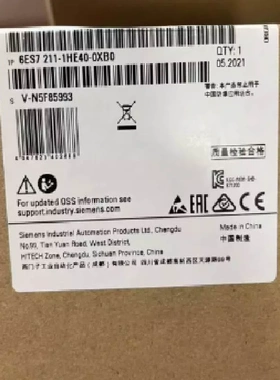 非实价议价议价紧凑型CPU模块 6ES7211-1HE40-0XB0/OXBOS7-1200 C
