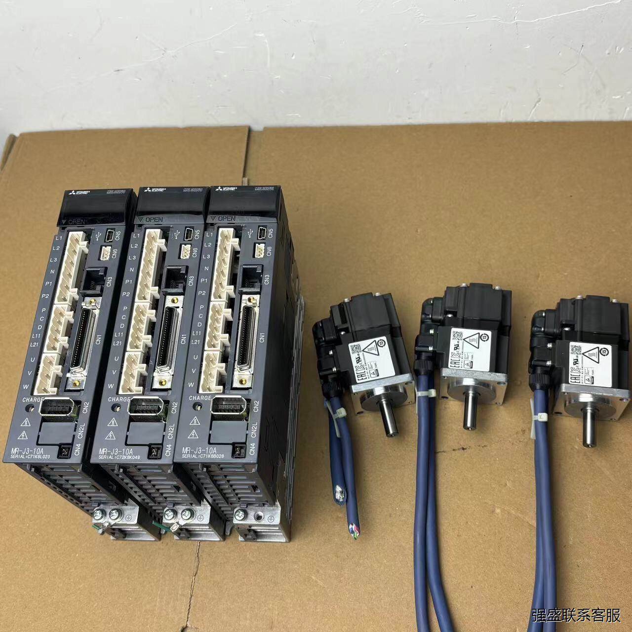 非实价议价议价三菱伺服电机50W 带驱动器 HF-KP053 日本生产议价