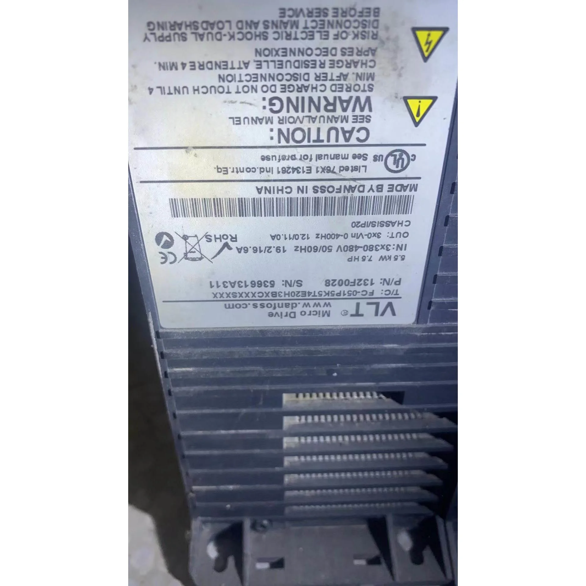 非实价议价议价FC-051P5K5T4E20H3BX丹佛斯变频器原装拆机包好议