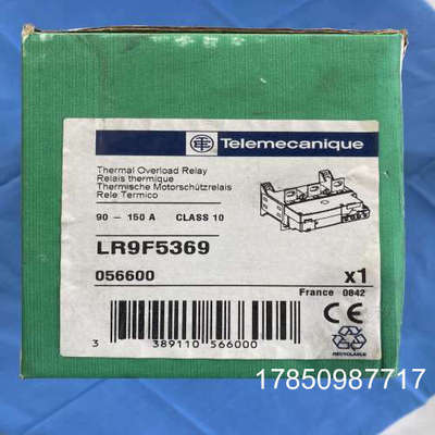 议价LR9F5369热过载保护继电器056600整定电流90-150A过流保护议