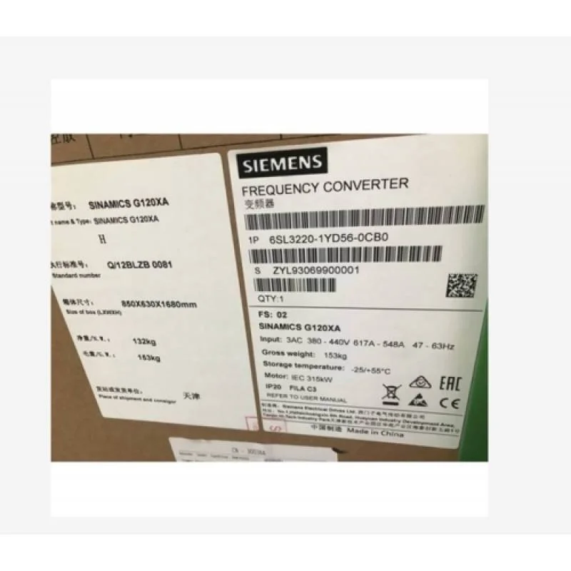 非实价议价议价6SL3220-1YD58-0CB0/OCBO355kW三相 G120XA变频器