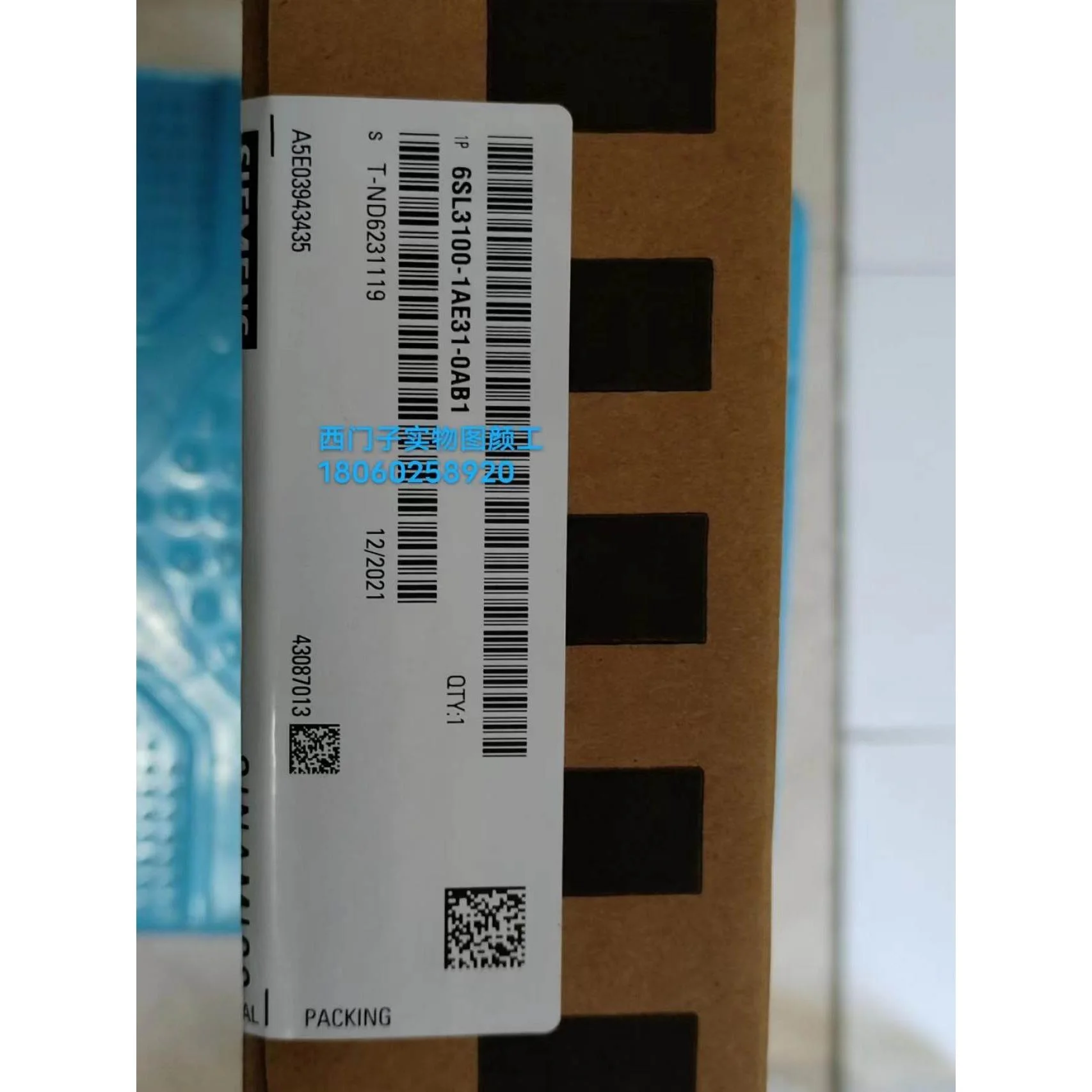 非实价议价议价全新100KW/2S电源模块6SL3100-1AE31-1BE21-1DE22-