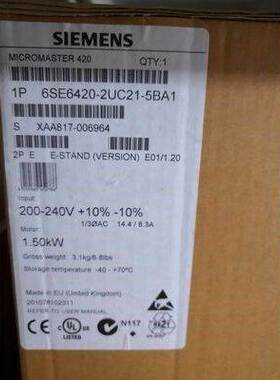非实价议价议价6SE6420-2UC21-5BA1MM420变频器1.5KW 6SE64202UC2