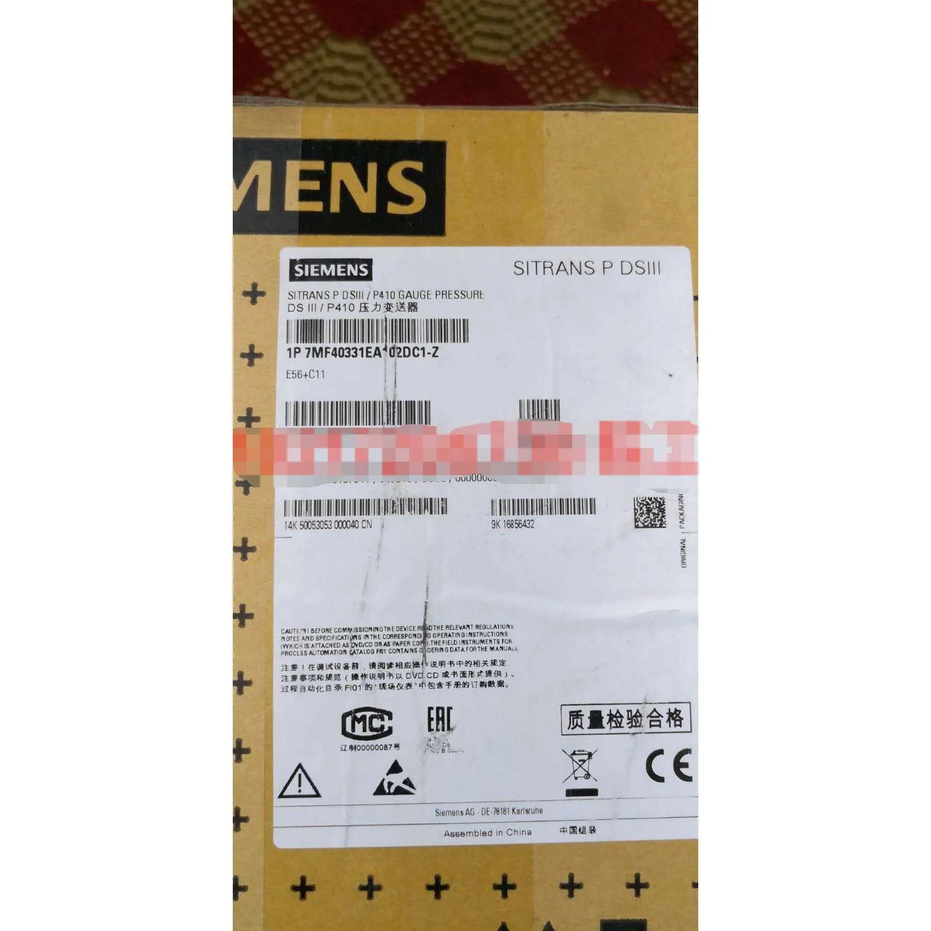 非实价议价议价原装现货正品P410压力变送器模块7MF4033-1EA10-2D