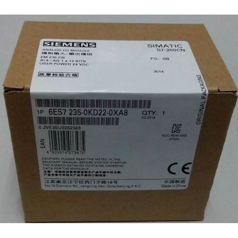 非实价议价议价S7-200 EM235模拟4输入/1输出6ES7235-0KD22-0XA8/