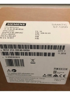 非实价议价议价6ES72121BE400XB0CPU1212C AC/DC/Rly 6ES7212-1BE