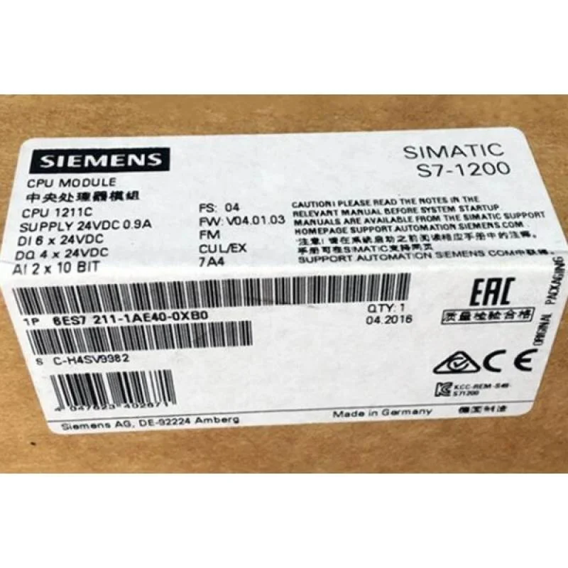 非实价议价议价S7-1200 CPU1211C DC/DC/DC 6ES7211-1AE40-0XB0/O