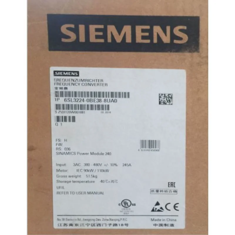 非实价议价议价G120变频器PM240功率模块110KW 6SL3224-0BE38-8UA