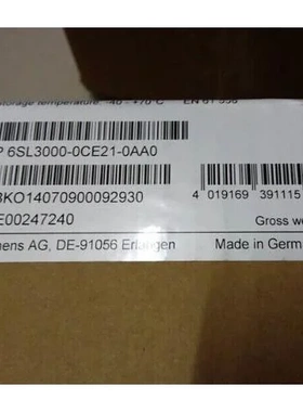 非实价议价议价全新滤波器6SL3000-0-BE21-25-DE23-HE15-CE15-0-6